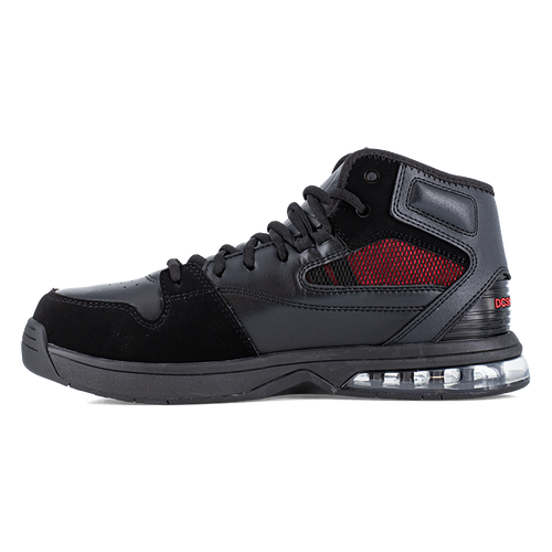 DC VERSATILE WORK MEN'S BLACK/RED HIGH TOP INTERNAL MET GUARD BOOTS DC60810