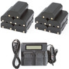 10 Batteries + LCD Dual Rapid Battery Charger for Trimble R7