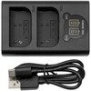 Dual Battery Charger for OLYMPUS OM SYSTEM OM-1 Mirrorless BLX-1 DF-LXM100UH