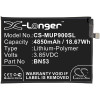 Battery for Redmi BN53 Note 9 Pro Max M2003J6B2G M2003J6B1I M2101K6G CS-MUP900SL