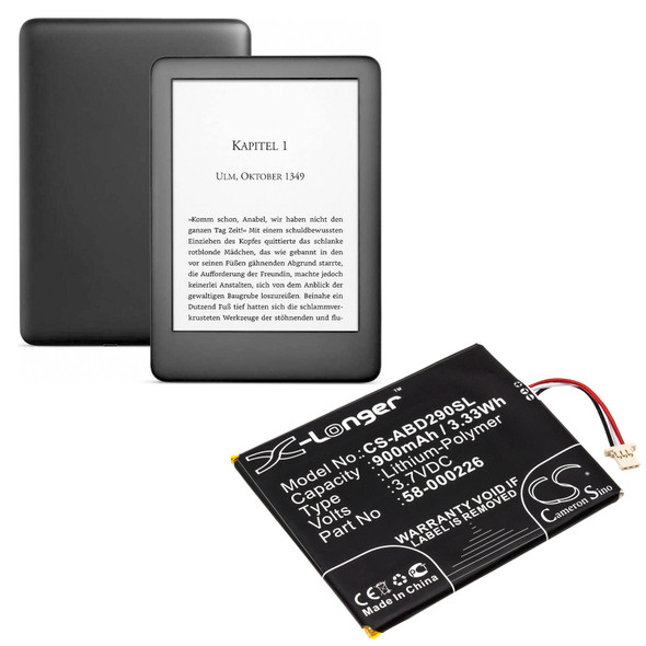 Battery for Amazon B07DLPWYB7 J9G29R Kindle 10th Generation Touch 2019 26S1019