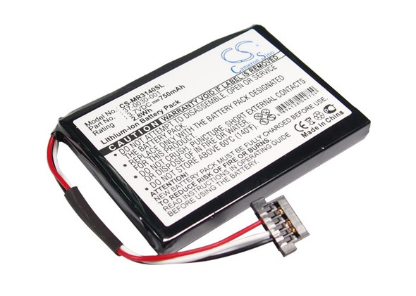 GPS Navigation Battery for Magellan 37-0030-001 Maestro 3140 CS-MR3140SL 750mAh