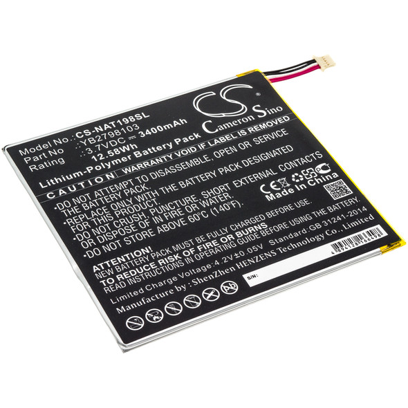 Battery for ONN ONA19TB002 Tablet 8 8" YB2798103