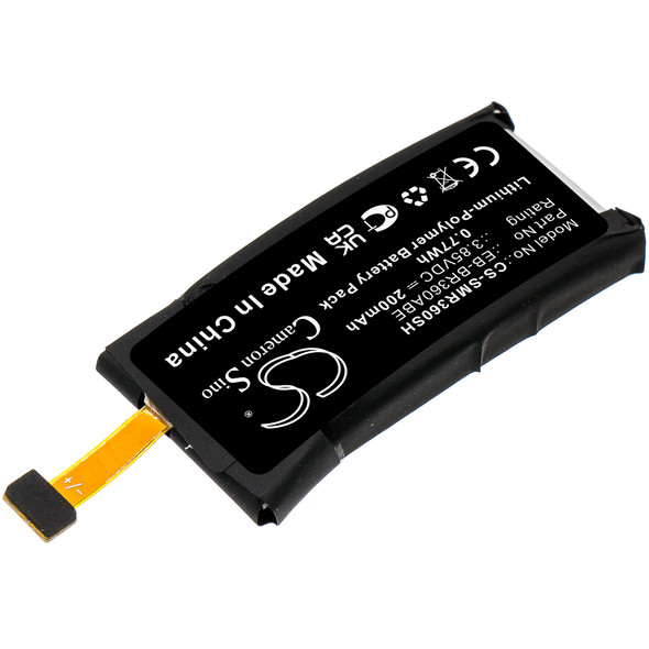 Battery for Samsung Gear Fit 2 SM-R360 EB-BR360ABE GH43-04611B CS-SMR360SH 200mA