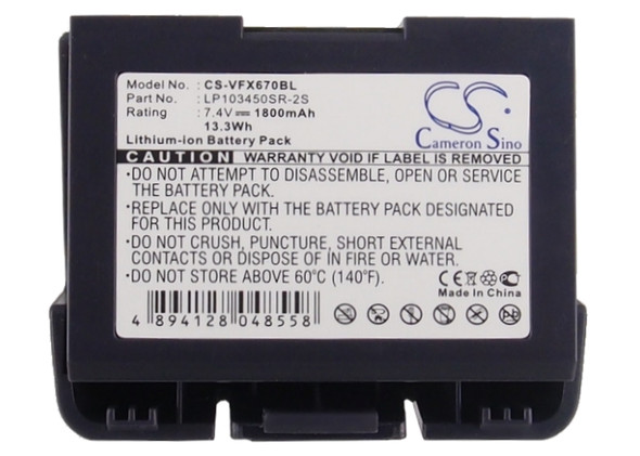 Battery for VeriFone VX520 VX670 vx670 24016-01-R LP103450SR-2S CS-VFX670BL