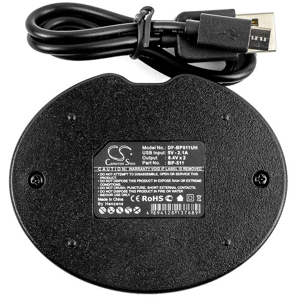 Battery Charger for Canon G1 G3 G5 G6 BP-508 BP-511 BP-511A BP-512 BP-514 CB-5L