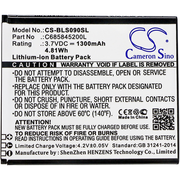 Battery for BLU S090Q Studio C HD C685845200L Mobile SmartPhone CS-BLS090SL