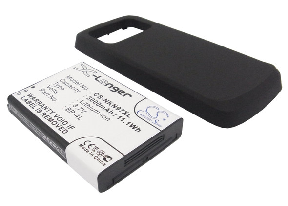 Battery for Nokia BP-4L N97 CS-NKN97XL 3.7V Li-ion