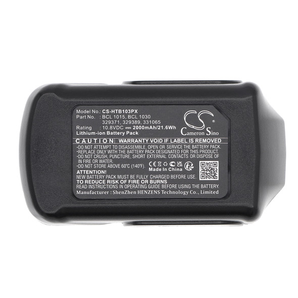 Battery for Hitachi 329369 329370 329371 329389 331065 BCL 1015 1030 1030M 10.8V
