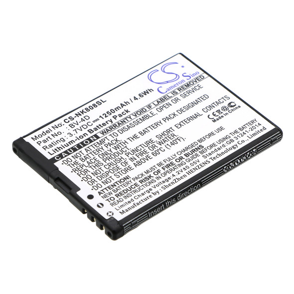 Battery for Nokia BV-4D N9 16G 64G Lankku 808