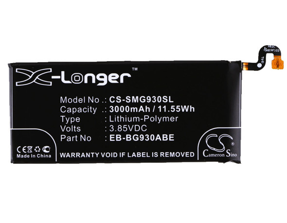 Battery for Samsung EB-BG930ABE EB-BG930ABA GH43-04574A GH43-04574C Galaxy S7