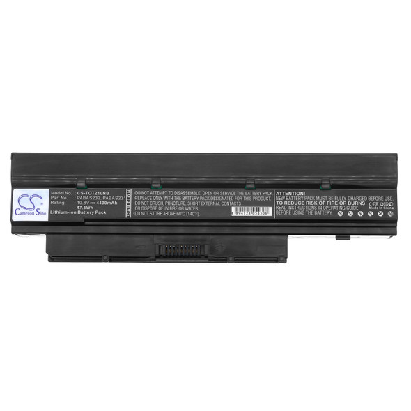 Battery for PA3821U-1BRS PA3820U-1BRS PABAS232 Toshiba T210D T215D T235 NB500