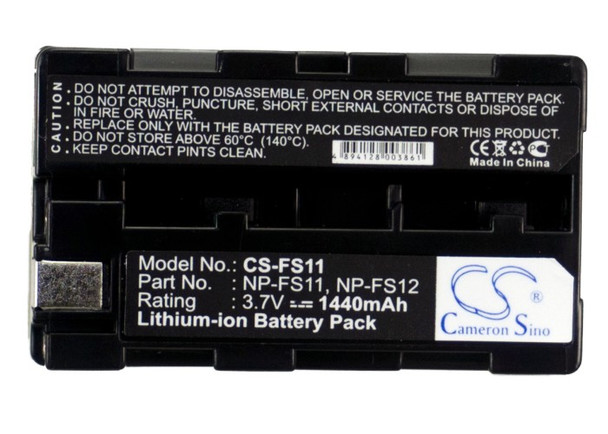 Battery for Sony DSC-F55 P50 DCR-PC5 DCR-TRV1VE NP-F10 NP-FS10 NP-FS11 NP-FS12