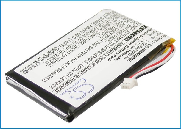 Battery for Harmon Kardon 320603329779 GPS-500 GPS Navigator CS-HMK500SL 1500mA