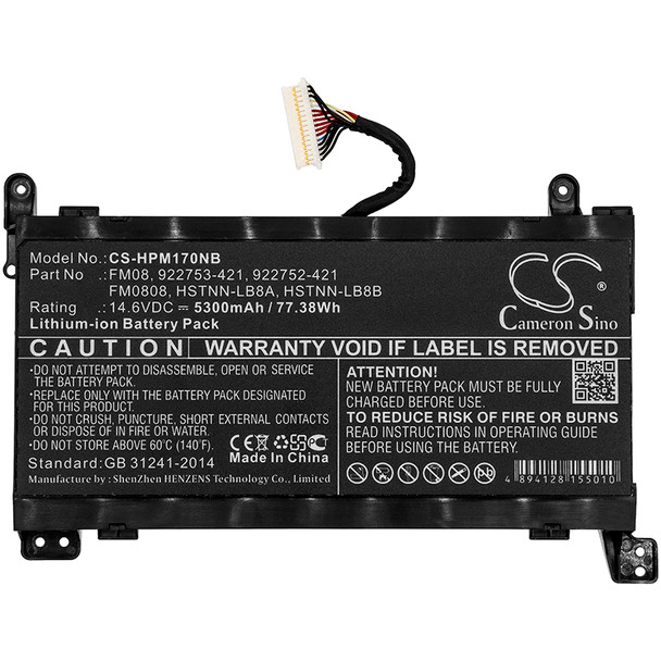 Battery for HP Omen 17 922752-421 922753-421 922976-855 922977-855 FM08 TPN-Q195