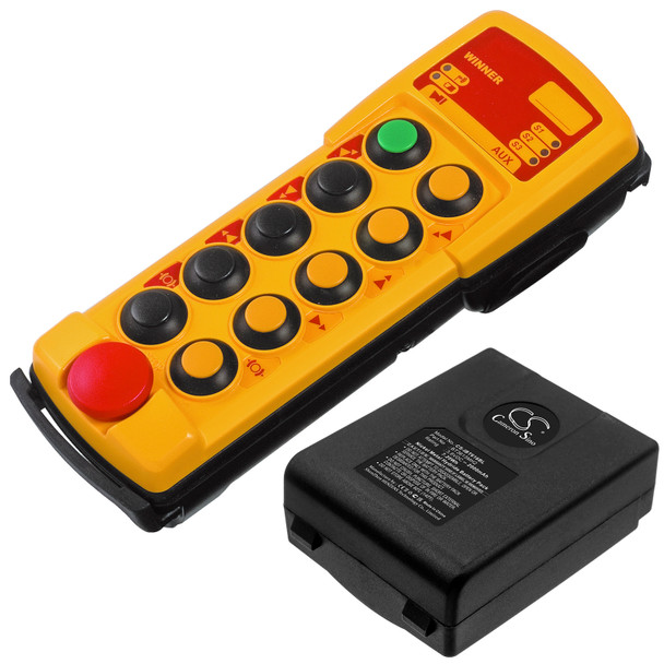 Battery for Itowa Winner 2G Version 2 BT3613MH2 Crane Remote Control CS-IBT616BL