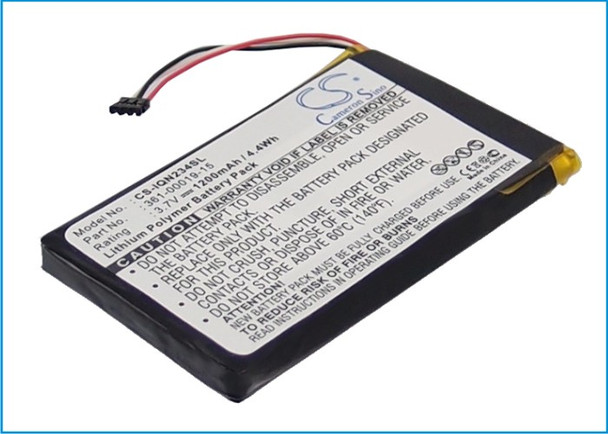 Battery for Garmin 361-00019-15 Nulink 2340 2390 GPS CS-IQN234SL 3.7V 1200mAh