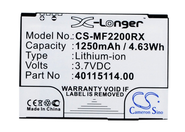 Battery for Novatel Wireless L01478001 MiFi2200