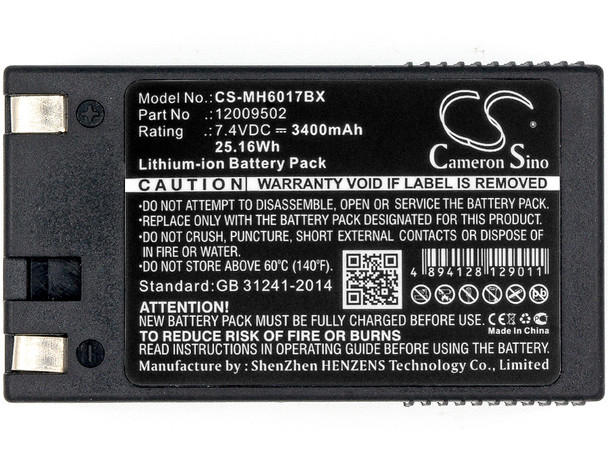 Barcode Scanner Battery for Monarch Handiprint 6032 Pathfinder 9460 6057 6037