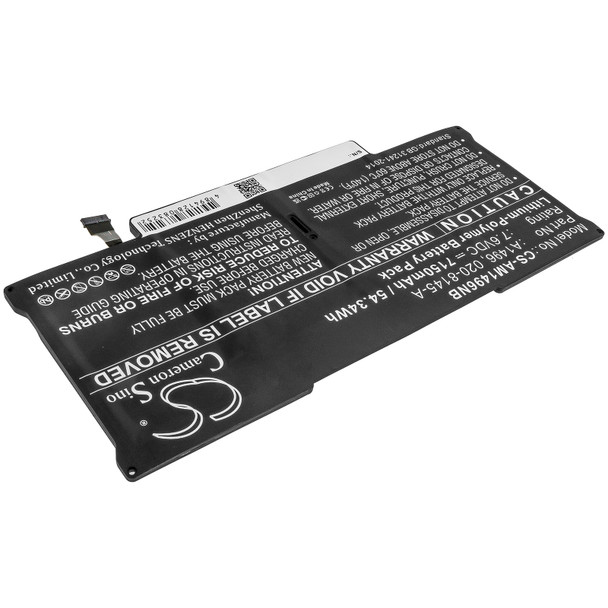 Battery for Apple Macbook Air 13" A1466 MD760LL/A MD760LL/B 661-7474 A1496