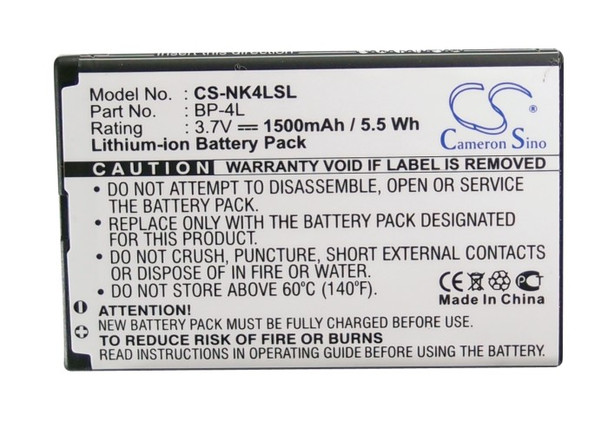 Battery for Nokia BP-4L N810 E61i e90 e71 n97 e63 e52 e72 Clipper ZALIP cdm530am