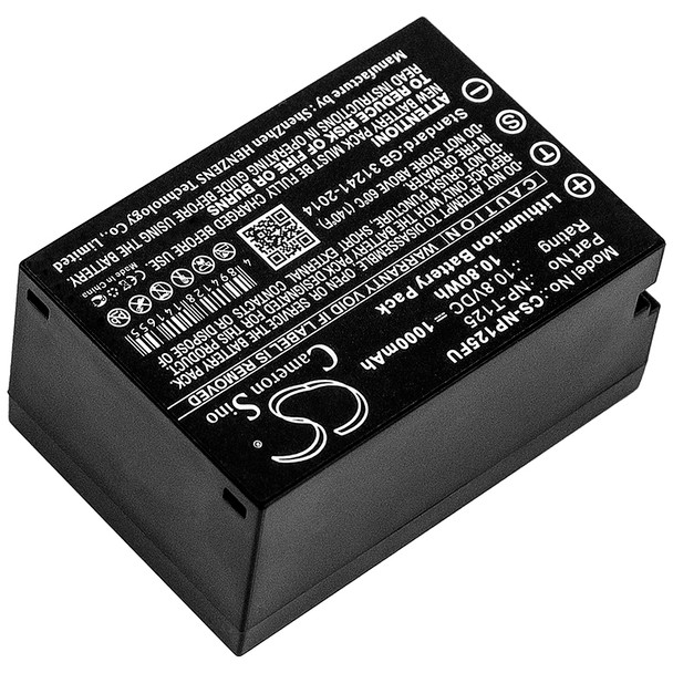 Battery for Fujifilm GFX 50S Medium Format NP-T125 CS-NP125FU 10.8v 1000mAh