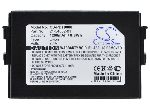 Battery for Symbol 21-54882-01 PDT8000 PDT8037 PDT8046 PDT8056 BTRY-PT80IAB00-01