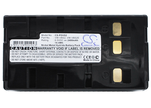 Battery for Panasonic NV-S5 NV-S500 PV-10 PV-D507 PV-S64 PV-S72 VW-VBS2 VW-VBS2E