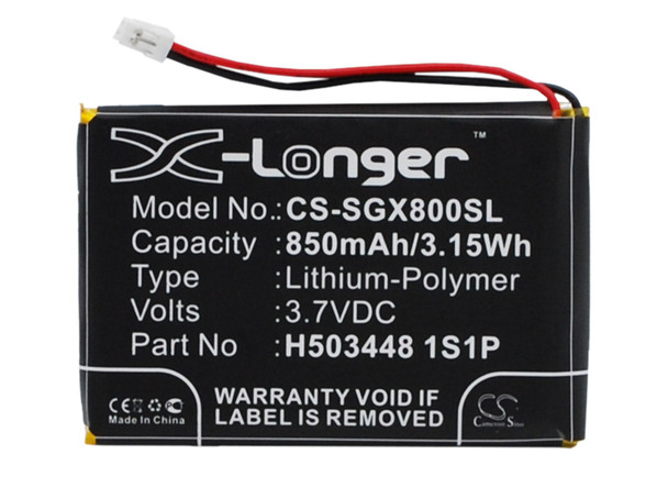 Battery for SkyGolf H503448 1S1P SkyCaddie Aire 2