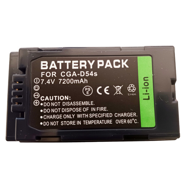Battery 2-PACK for Panasonic CGA-D54 AG-DVX100A AG-DVX100B AG-HVX200 AG-DVX HVX-200 CGAD54SE/1B Battery 2-PACK for Panasonic CGA-D54 AG-DVX100A AG-DVX100B AG-HVX200 AG-DVX HVX-200 CGAD54SE/1B