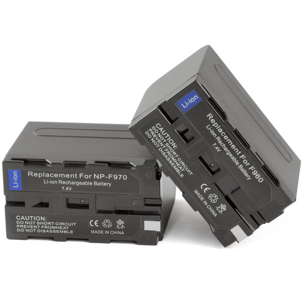2-Pack Battery Sony NP-F960 NP-F550 NP-F330 Hi-Cap