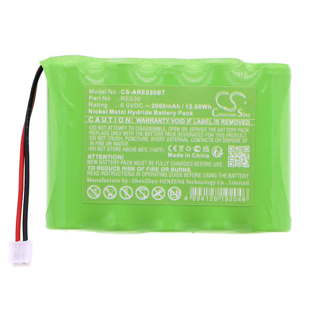 Battery for Alula Repeater Translator RE030 Alarm System CS-ARE030BT 6V Ni-MH
