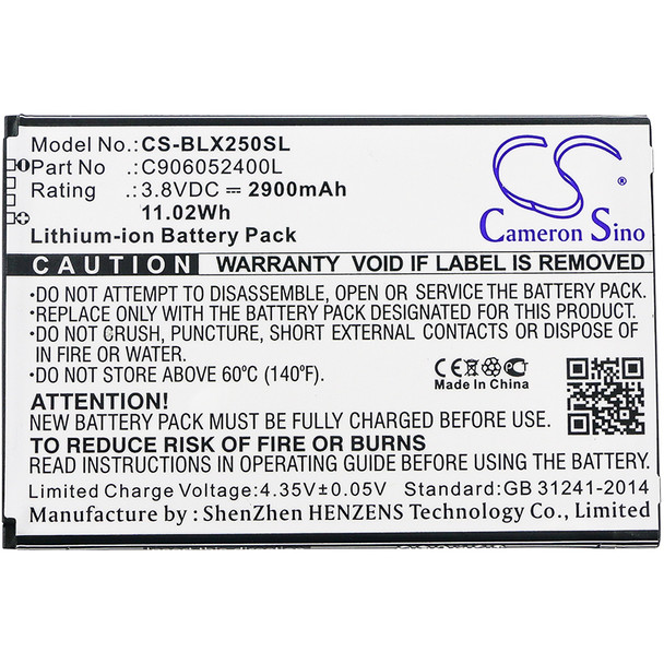 Battery for BLU E050 E050U Energy X2 C906052400L Mobile SmartPhone CS-BLX250SL