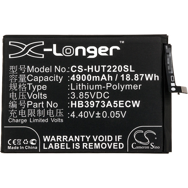 Battery for Huawei Honor Note 10 RVL-AL09 KKG-AN70 Mate 20 X EVR-L29 HB3973A5ECW