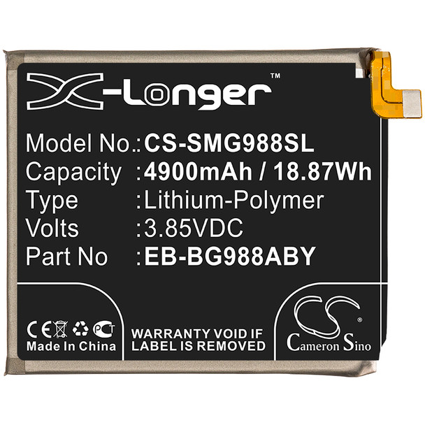Battery for Samsung Galaxy S20 Ultra 5G SM-G988N SM-G988U SM-G988U1 EB-BG988ABY