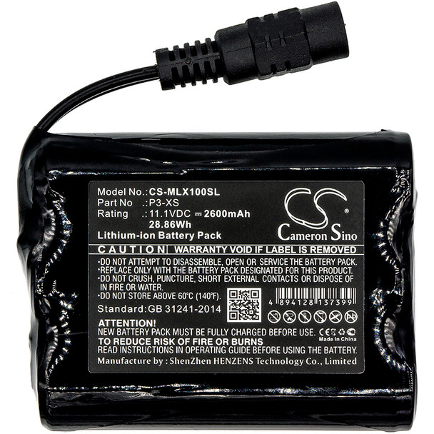 Battery for Minelab Sovereign XS P3-XS Metal Detector CS-MLX100SL 11.1v Li-ion