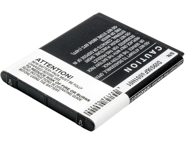 Battery for HTC T-Mobile AT&T 35H00143-01M 35H00154-01M BA S460 S540 BD29100