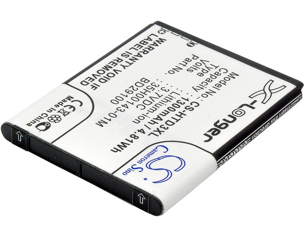 Battery for HTC T-Mobile AT&T 35H00143-01M 35H00154-01M BA S460 S540 BD29100