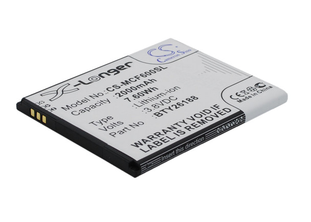 Battery for Mobistel Cynus F6 POSH E500A Titan HD BTY26188 B01-E500 CS-MCF600SL