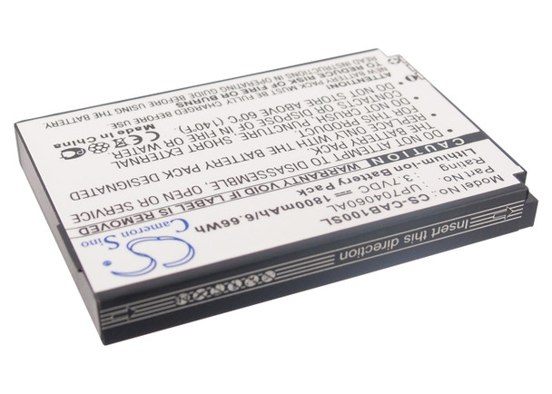 Battery for CAT B10 UP704060AL Mobile SmartPhone CS-CAB100SL 3.7v 1800mAh 6.66Wh