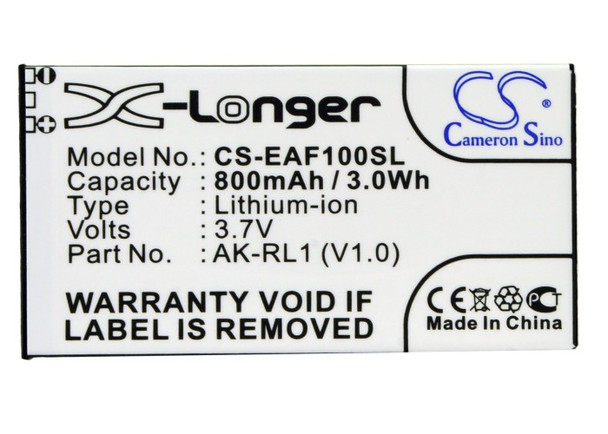 Battery for Emporia RL1 VF1C AK-RL1 (V1.0) Mobile SmartPhone CS-EAF100SL 3.7v