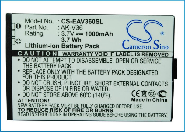 Battery for Emporia Elegance Premium V35 V35001WS AK-V35 AK-V36 AK-V37 AK-V38