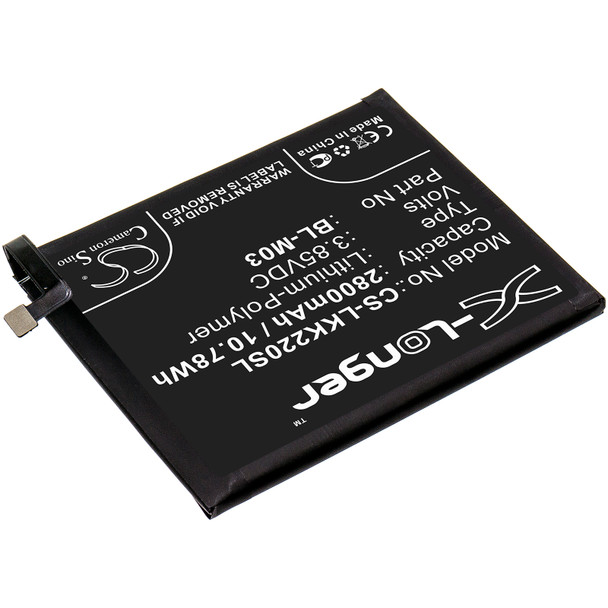 Battery for LG K200BMW K22 2020 K22+ LMK200BAW LMK200BMW BL-M03 EAC64791001