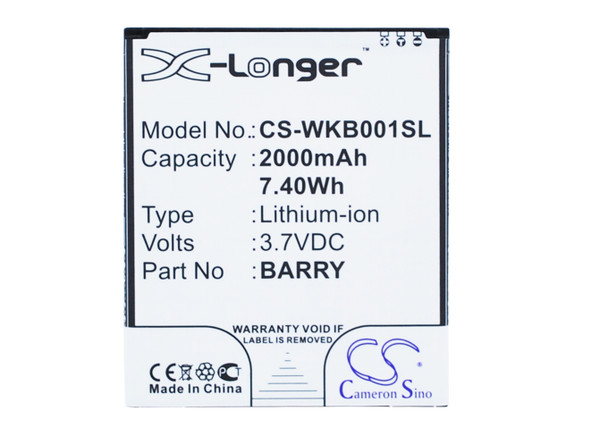 Battery for Wiko Barry Dual SIM BARRY Mobile