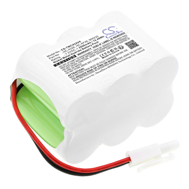 Battery for TWINBIRD HC-4326BL HC-4359 HC-5237