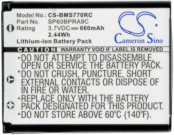 Battery for Panasonic Sony VGP-BMS77 N4FUYYYY0046 N4FUYYYY0047 SP60 SP60BPRA9C