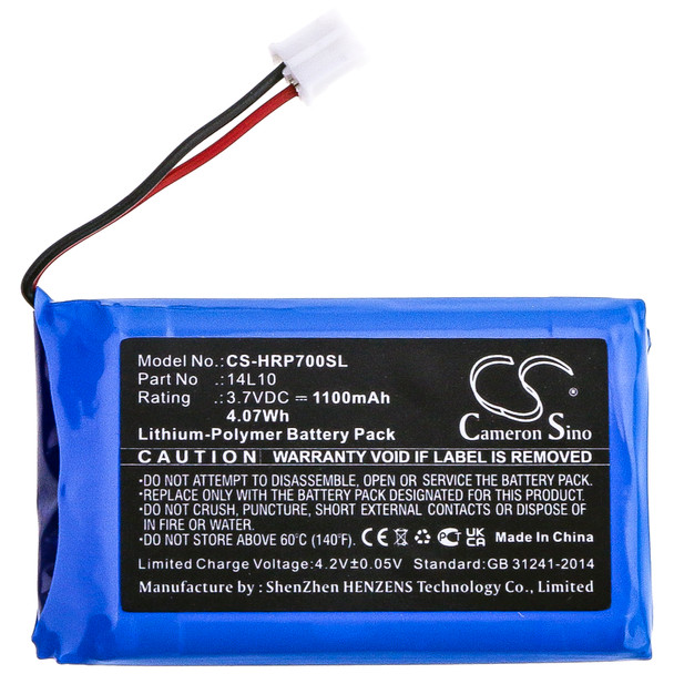 Battery for Hairmax Hair Max PR7-V01 Prima 7 9 14L10 LaserComb CS-HRP700SL 3.7v