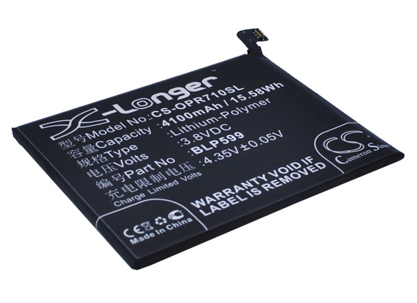 Battery for OPPO R7 Plus BLP599 Mobile SmartPhone CS-OPR710SL 3.8v 4100mAh