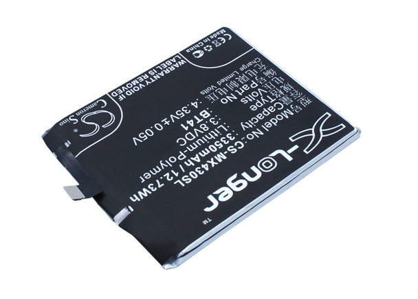 Battery for Meizu M462U MX4 Pro MX4SWDS0 BT41 N0004720 US525972H4 CS-MX430SL