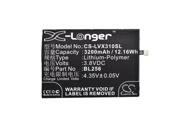 Battery for Lenovo A7010a48 A7010-A48 K51c78 X3 Lite PB1-750N Vibe K4 Note BL256